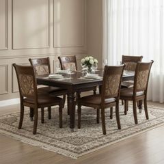 BỘ BÀN ĂN 6 GHẾ THÔNG MINH MỞ RỘNG EDINBOURGH