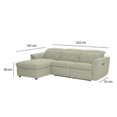 GHẾ SOFA GÓC CHỈNH ĐIỆN FOSCA