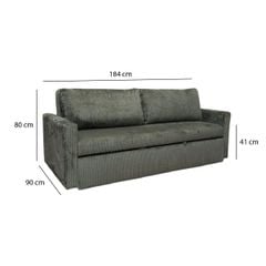 GHẾ SOFA BED OLIVERA MÀU XANH RÊU ĐẬM