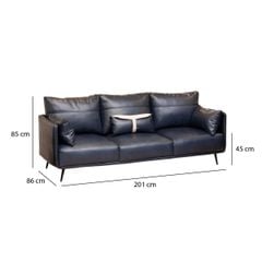 GHẾ SOFA 3 CHỖ NUBE MÀU XANH