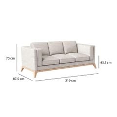 GHẾ SOFA 3 CHỖ ASHER