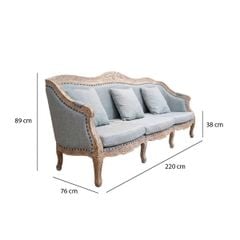 GHẾ SOFA 3 CHỖ OLIVIA ANTIQUE