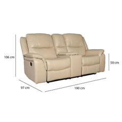 GHẾ SOFA 2 CHỖ DA BÒ CHỈNH CƠ MURRAY