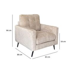 GHẾ SOFA ĐƠN ORLA MÀU BEIGE