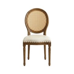 GHẾ TỰA LOUIS FRENCH MÀU NÂU LƯNG MÂY