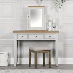 BỘ BÀN TRANG ĐIỂM EATON MÀU XÁM