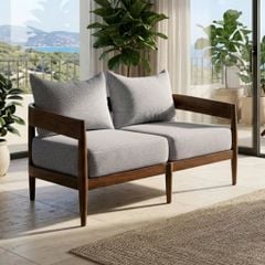 GHẾ SOFA 2 CHỖ MIRAMAR MÀU NÂU