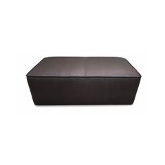 GHẾ SOFA DA BÒ GÓC HAVANA KÈM ĐÔN OTTOMAN