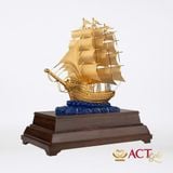 Quà tặng Thuyền Buồm dát vàng 24k ACT GOLD ISO 9001:2015 (Mẫu 6)