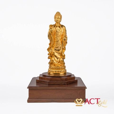Tượng Phật A Di Đà dát vàng 24k ACT GOLD ISO 9001:2015
