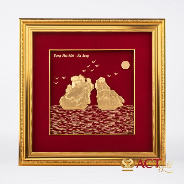 Tranh Vịnh Hạ Long dát vàng 24k ACT GOLD ISO 9001:2015