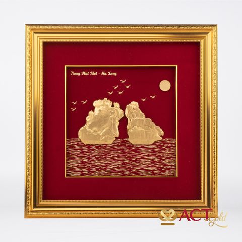 Tranh Vịnh Hạ Long dát vàng 24k ACT GOLD ISO 9001:2015