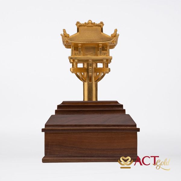 Quà tặng Chùa Một Cột dát vàng 24k ACT GOLD ISO 9001:2015