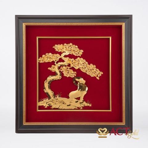 Tranh Vạn Cổ Trường Xuân Dát Vàng 24k ACT GOLD ISO 9001:2015