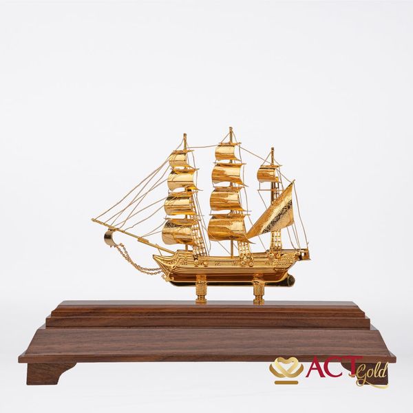 Quà tặng Thuyền Buồm mạ vàng 24k ACT GOLD ISO 9001:2015 (Mẫu 88)