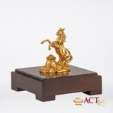 Quà tặng Ngựa Tài Lộc dát vàng 24k ACT GOLD ISO 9001:2015 (Mẫu 4)