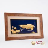 Tranh Cá Rồng dát vàng 24k ACT GOLD ISO 9001:2015 (Mẫu 4)