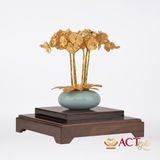 Quà tặng Bình Hoa Lan 6 Cành dát vàng 24k ACT GOLD ISO 9001:2015