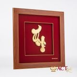 Quà tặng Tranh Thư Pháp Chữ Thọ dát vàng 24k ACT GOLD ISO 9001:2015