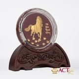 Quà tặng Chặn Giấy Ngựa Pha Lê Vàng Lá 24k ACT GOLD ISO 9001:2015 (Mẫu 4)