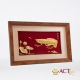 Tranh Cá Rồng dát vàng 24k ACT GOLD ISO 9001:2015 (Mẫu 5)