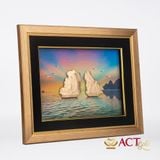 Tranh Vịnh Hạ Long dát vàng 24k ACT GOLD ISO 9001:2015 (mẫu 5)