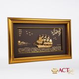 Tranh Thuyền mạ vàng 24k ACT GOLD ISO 9001:2015 (Mẫu 40)