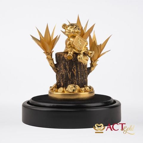 Quà tặng Hổ Tài Lộc Vàng Lá 24k ACT GOLD ISO 9001:2015