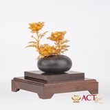 Quà tặng Bình Hoa Mẫu Đơn dát vàng 24k ACT GOLD ISO 9001:2015