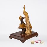 Quà tặng Giá Đựng Rượu Chim Công dát vàng 24k ACT GOLD ISO 9001:2015