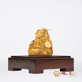 Quà tặng tượng Thiềm Thừ dát vàng 24k ACT GOLD ISO 9001:2015