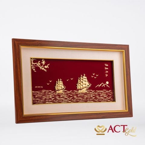 Tranh Thuyền dát vàng 24k ACT GOLD ISO 9001:2015