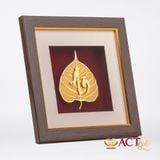Tranh Chữ An Lá Bồ Đề Dát Vàng 24K ACT GOLD ISO 9001:2015