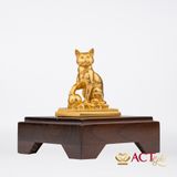Quà tặng Tượng Mèo Phú Quý dát vàng 24k ACT GOLD ISO 9001:2015