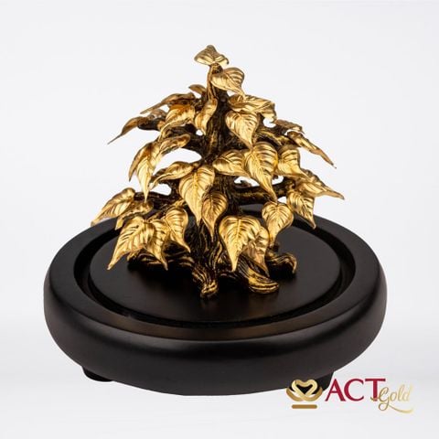 Quà tặng Cây Bồ Đề dát vàng 24k ACT GOLD ISO 9001:2015