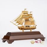 Quà tặng Thuyền Buồm mạ vàng 24k ACT GOLD ISO 9001:2015 (Mẫu 86)
