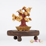 Quà tặng Chậu Mai dát vàng 24k ACT GOLD ISO 9001:2015(Mẫu 1)