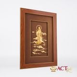Tranh Quán Thế Âm Bồ Tát dát vàng 24k ACT GOLD ISO 9001:2015 (Mẫu 4)