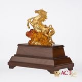 Quà tặng Ngựa Như Ý dát vàng 24k ACT GOLD ISO 9001:2015