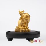 Quà tặng Tượng Chuột dát vàng 24k ACT GOLD ISO 9001:2015(Mẫu 1)