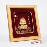 Tranh Thuyền dát vàng 24k ACT GOLD ISO 9001:2015
