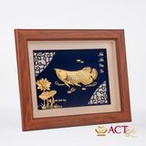 Tranh Cá Rồng dát vàng 24k ACT GOLD ISO 9001:2015 (Mẫu 1)