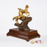 Quà tặng Song Mã dát vàng 24k ACT GOLD ISO 9001:2015 (mẫu 3)