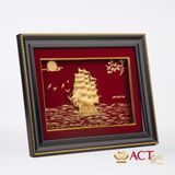 Tranh Thuyền dát vàng 24k ACT GOLD ISO 9001:2015 - Mẫu 49