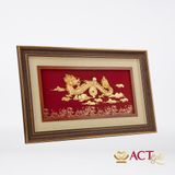 Quà tặng Tranh Rồng dát vàng 24k ACT GOLD ISO 9001:2015