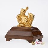 Quà tặng Cá Chép Vượt Vũ Môn dát vàng 24k ACT GOLD ISO 9001:2015