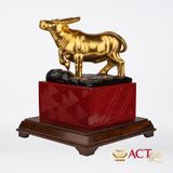 Quà tặng Tượng Trâu dát vàng 24k ACT GOLD ISO 9001:2015 (Mẫu 9)