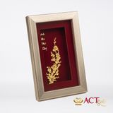 Tranh Cành Mai dát vàng 24k ACT GOLD ISO 9001:2015