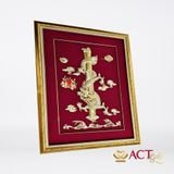Quà tặng Tranh Rồng dát vàng 24k ACT GOLD ISO 9001:2015