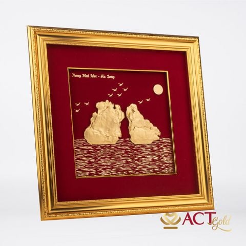Tranh Vịnh Hạ Long dát vàng 24k ACT GOLD ISO 9001:2015